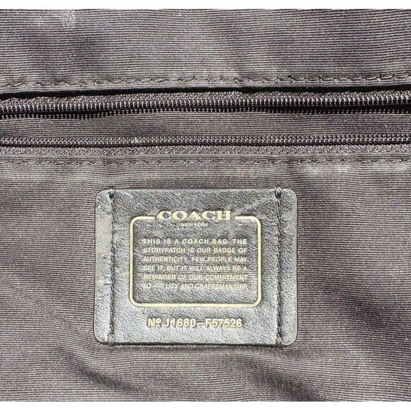 Coach Ava Tote Black Crossgrain Leather Bag - Picture 11 of 15